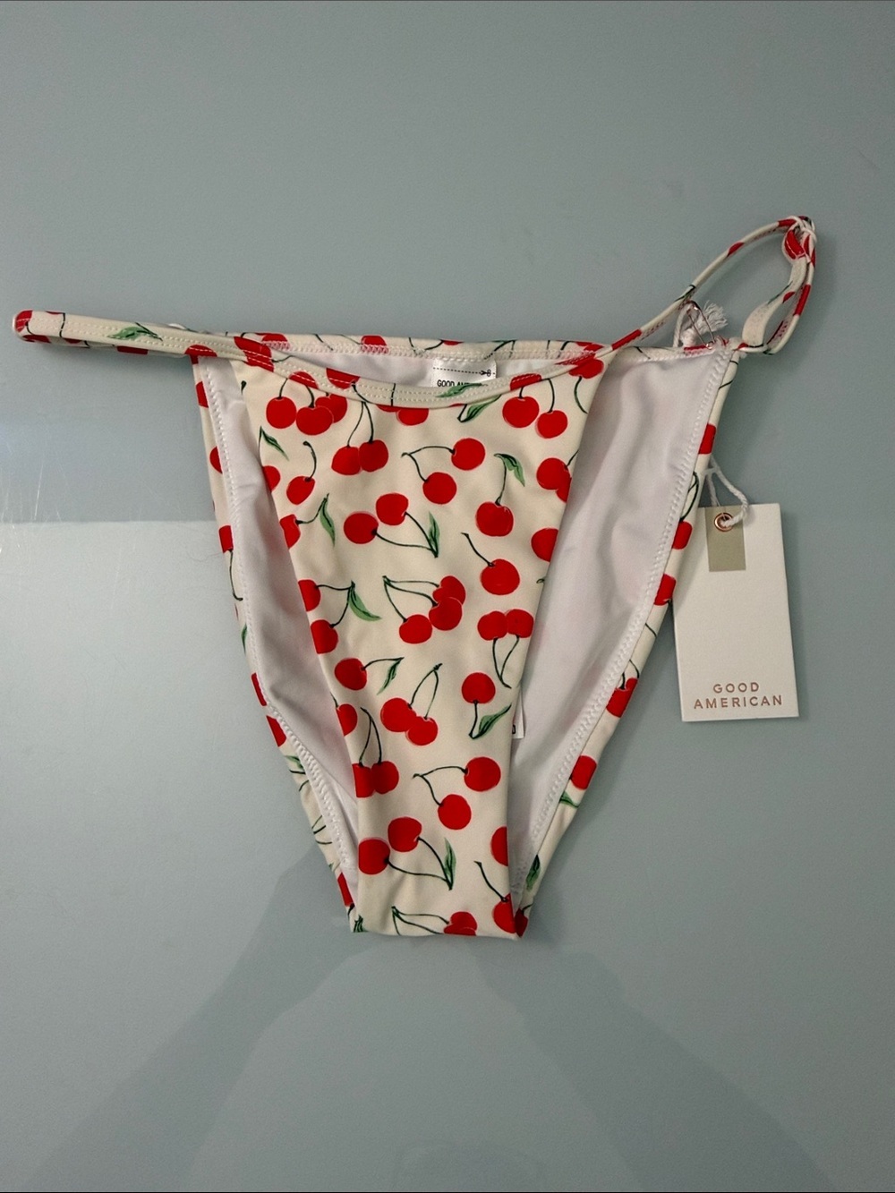 NWT Good American Cherries Bikini Bottoms